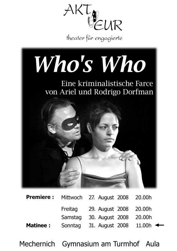 Plakat von Who's Who